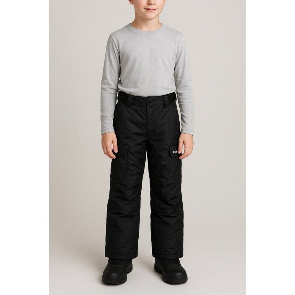 Arctix Youth Medium Black Cargo Snow Pants Insulated Waterproof